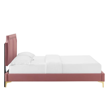 Novi Performance Velvet Bed by Modway