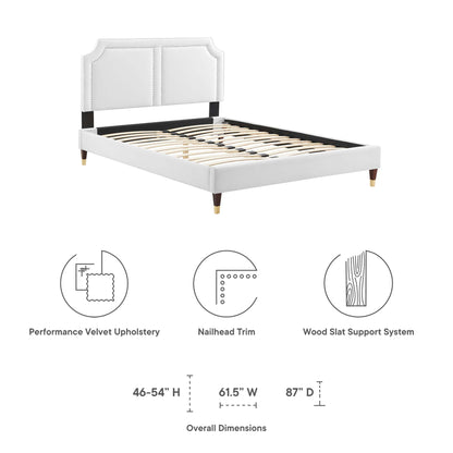 Novi Performance Velvet Bed by Modway