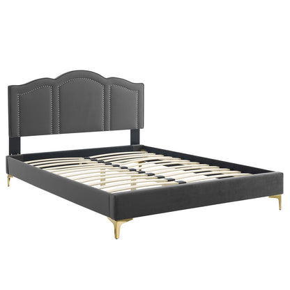 Emerson Performance Velvet Platform Bed By HouseBean