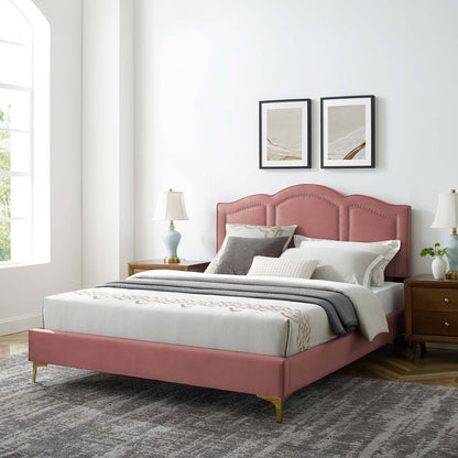 Emerson Performance Velvet Platform Bed By HouseBean