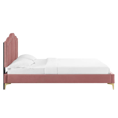 Emerson Performance Velvet Platform Bed By HouseBean