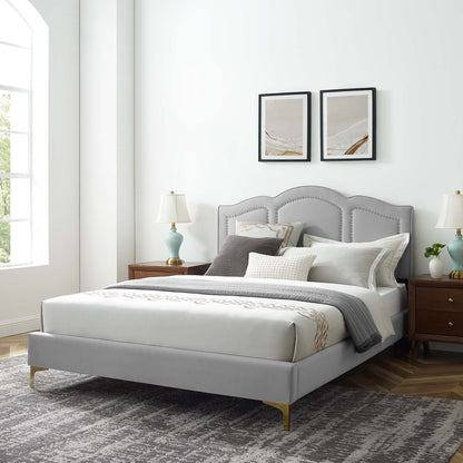 Emerson Performance Velvet Platform Bed By HouseBean