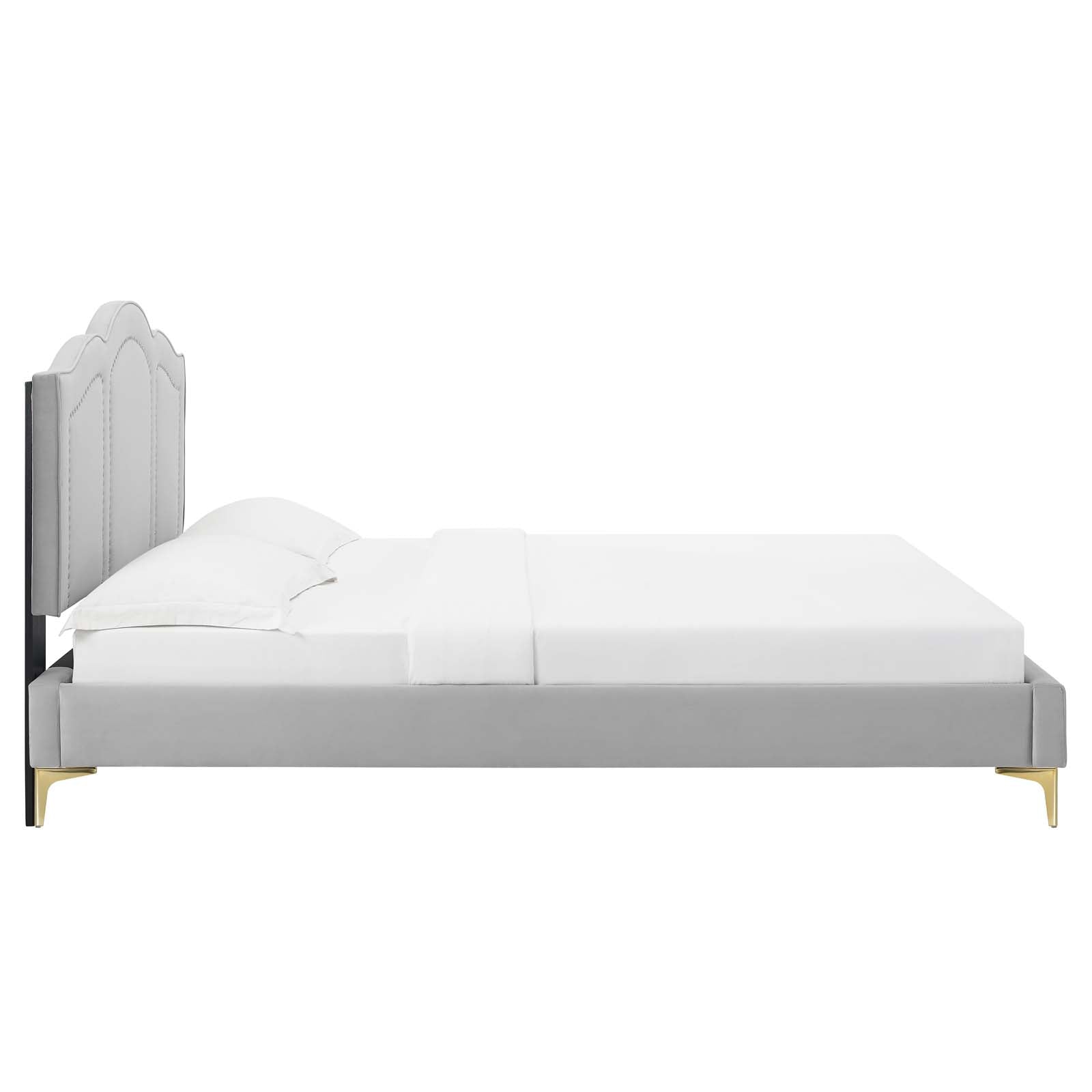 Emerson Performance Velvet Platform Bed By HouseBean