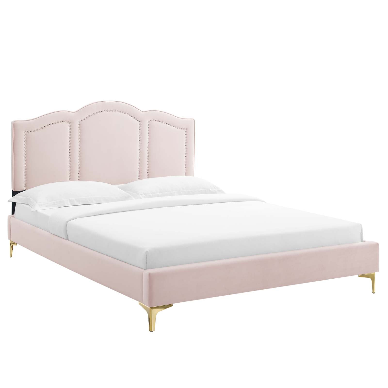 Emerson Performance Velvet Platform Bed By HouseBean