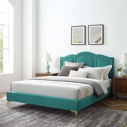 Emerson Performance Velvet Platform Bed By HouseBean