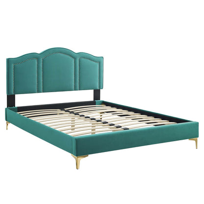 Emerson Performance Velvet Platform Bed By HouseBean