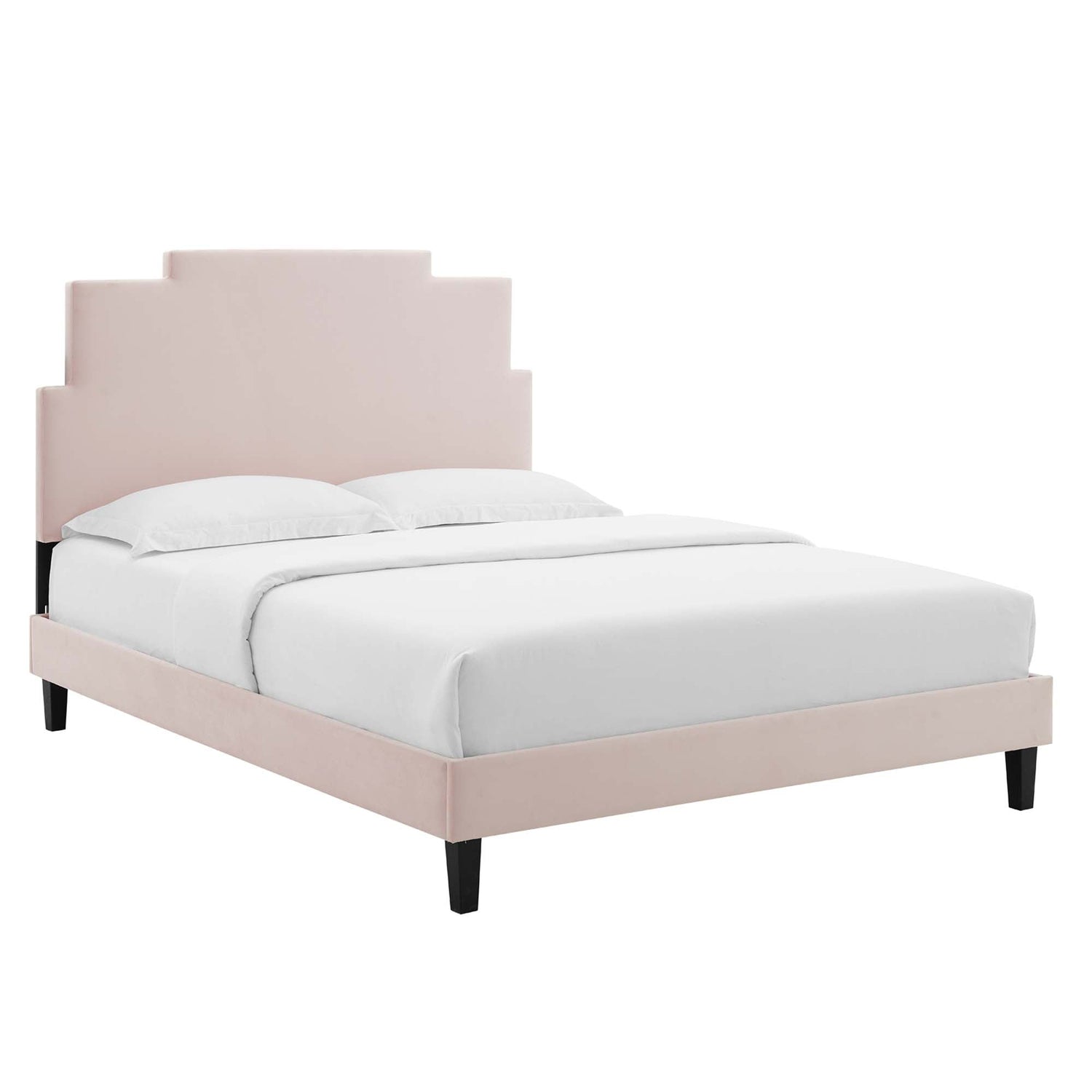 Lindsey Performance Velvet Platform Bed by Modway