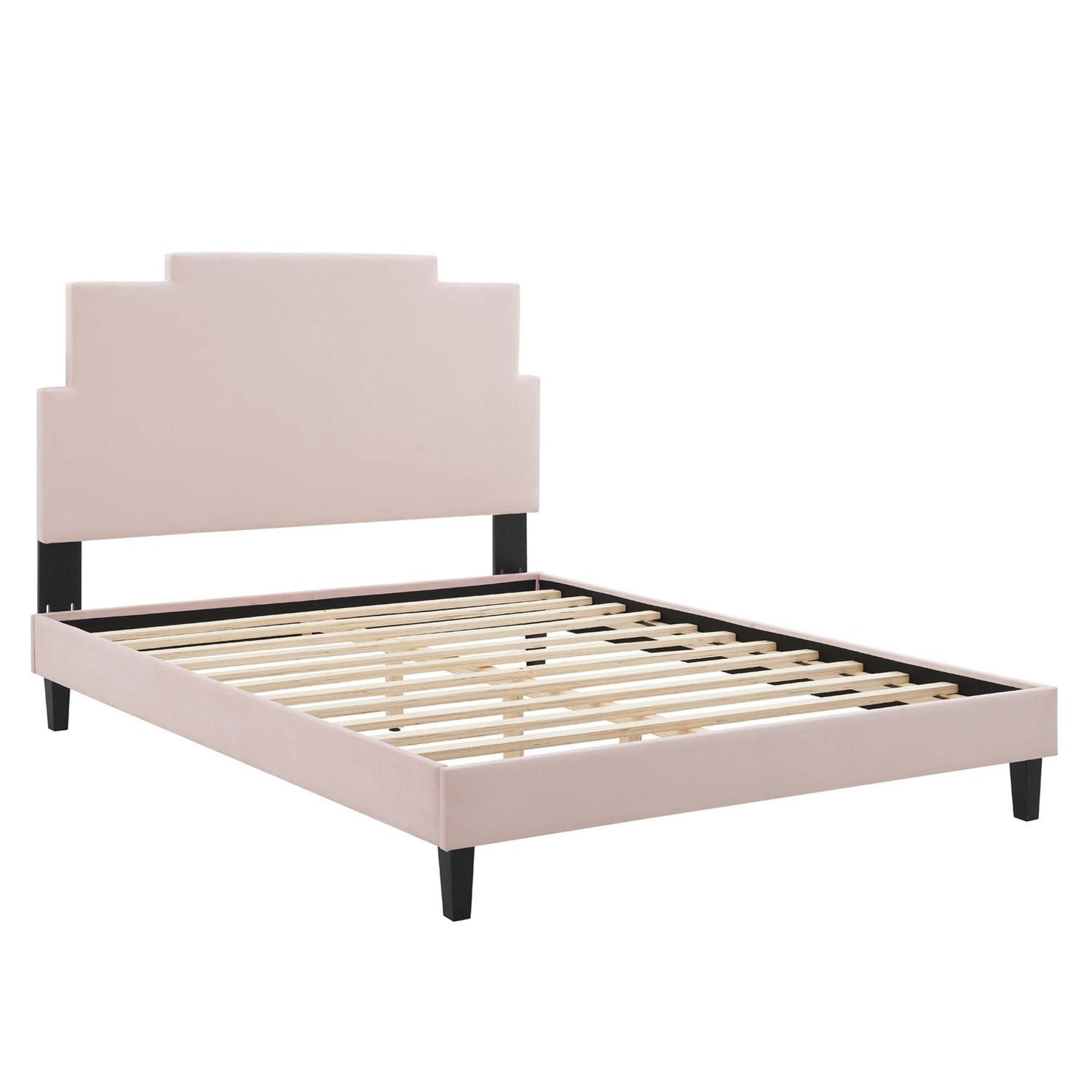 Lindsey Performance Velvet Platform Bed by Modway
