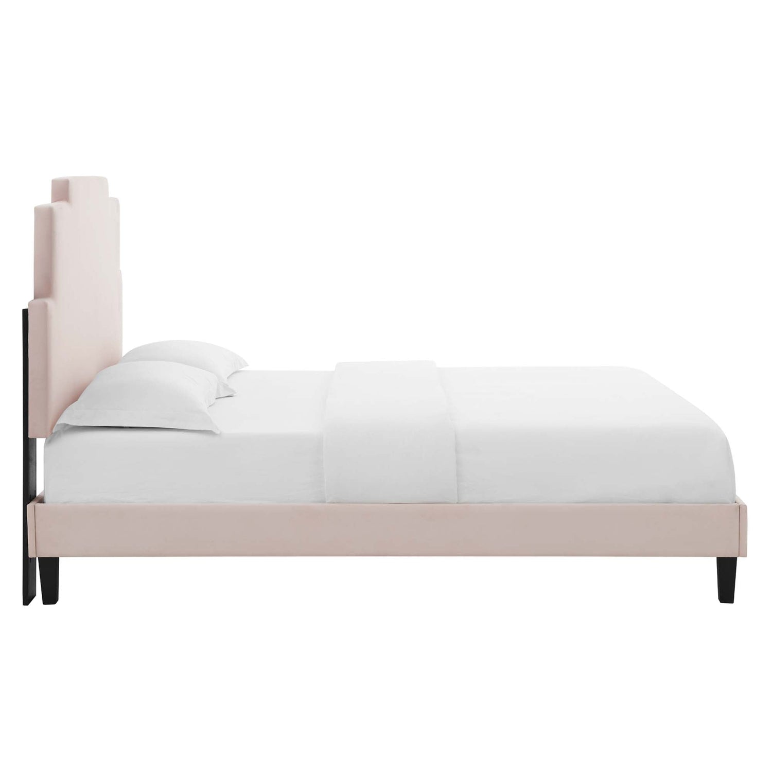 Lindsey Performance Velvet Platform Bed by Modway