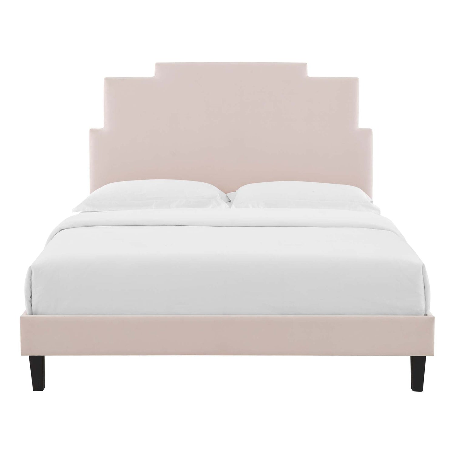 Lindsey Performance Velvet Platform Bed by Modway
