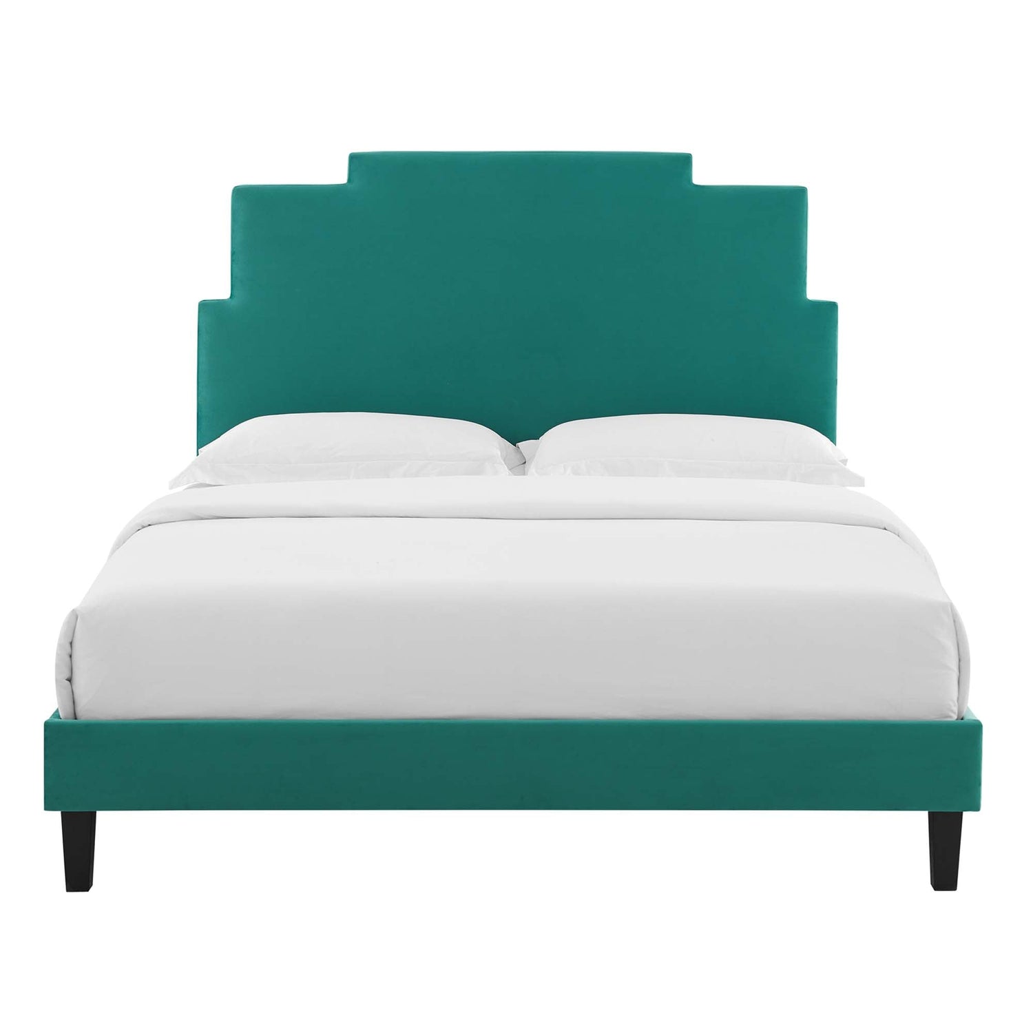 Lindsey Performance Velvet Platform Bed by Modway