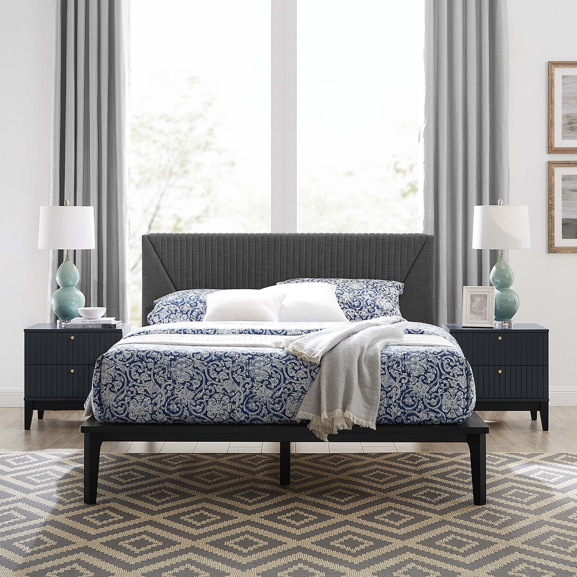 Dakota 3 Piece Upholstered Bedroom Set by Modway
