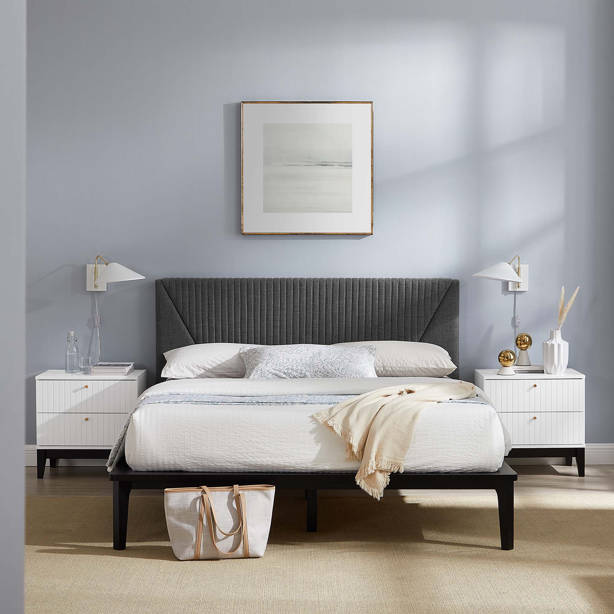 Dakota 3 Piece Upholstered Bedroom Set by Modway