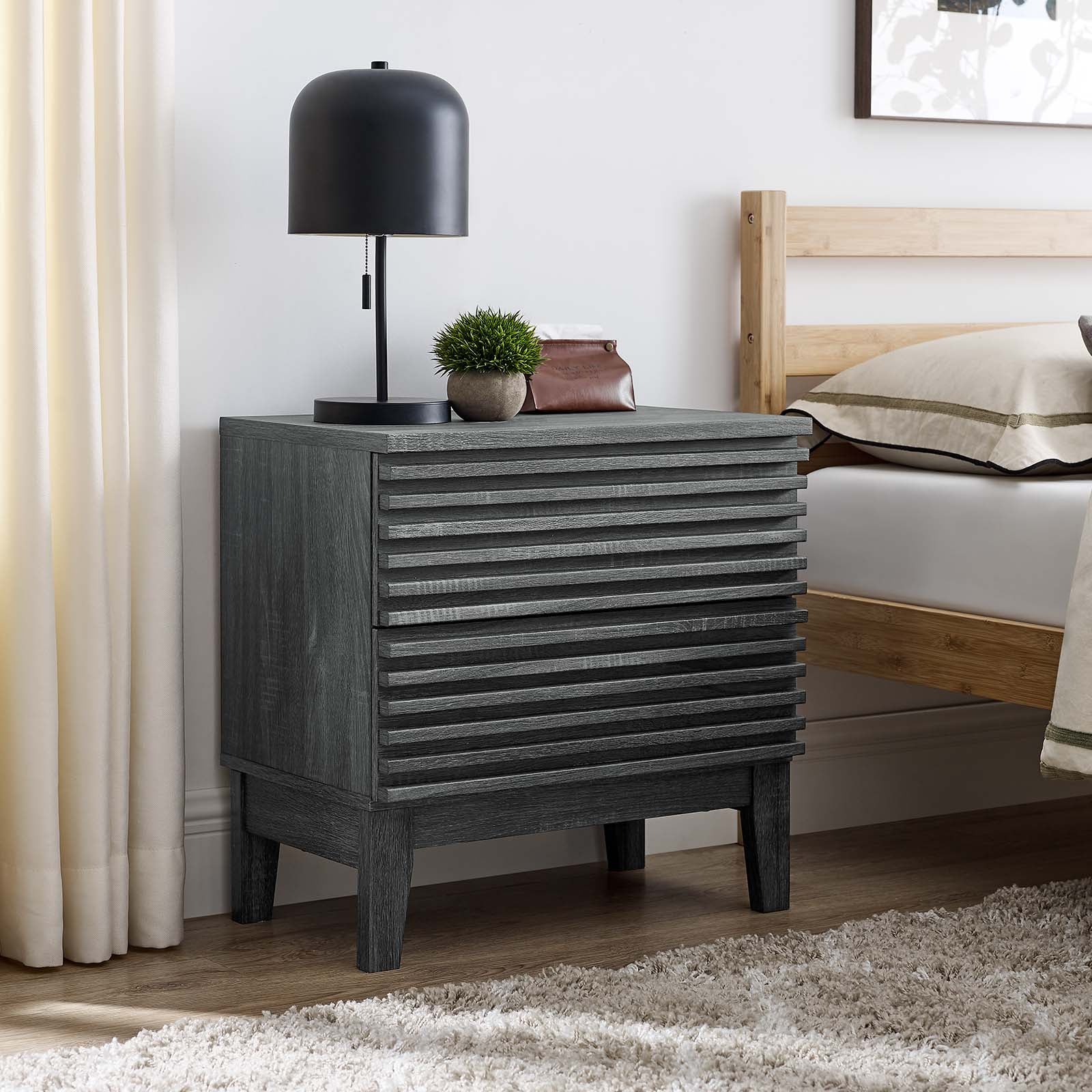 Render Two-Drawer Nightstand By HouseBean