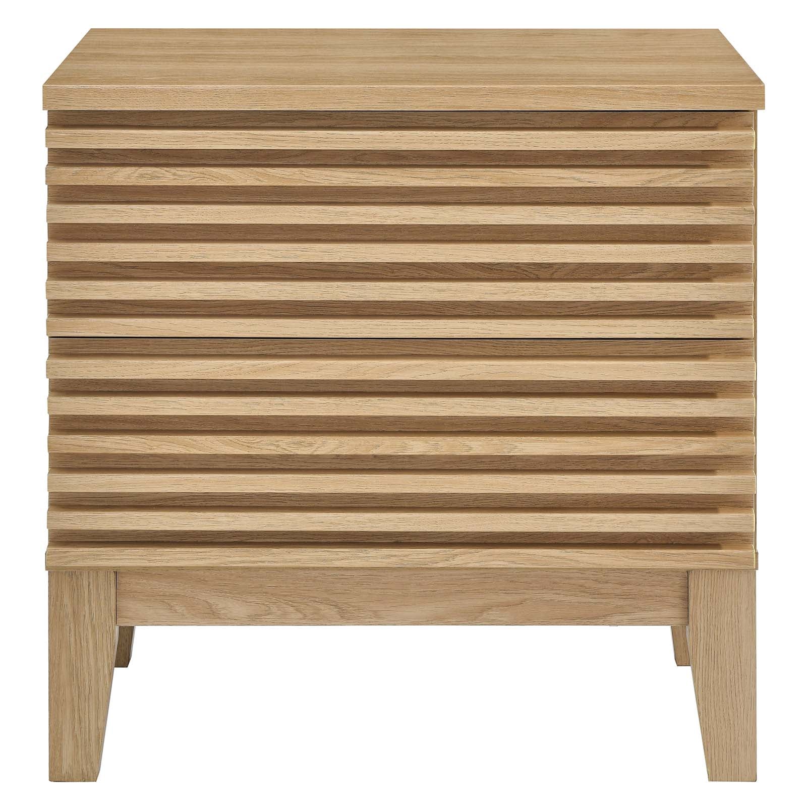 Render Two-Drawer Nightstand By HouseBean