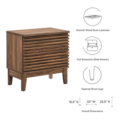 Render Two-Drawer Nightstand by Modway