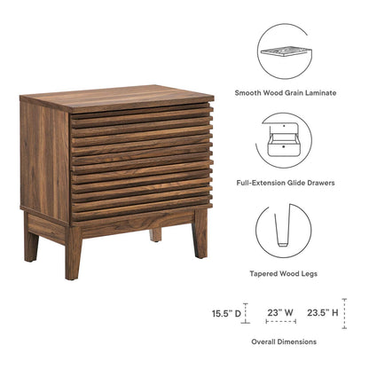 Render Two-Drawer Nightstand By HouseBean