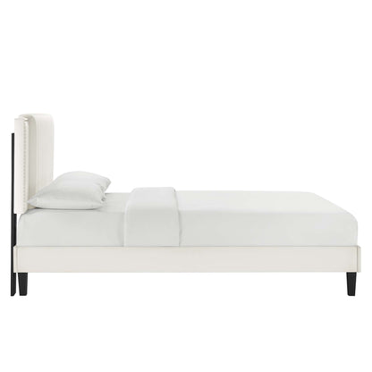 Zahra Channel Tufted Performance Velvet Platform Bed by Modway