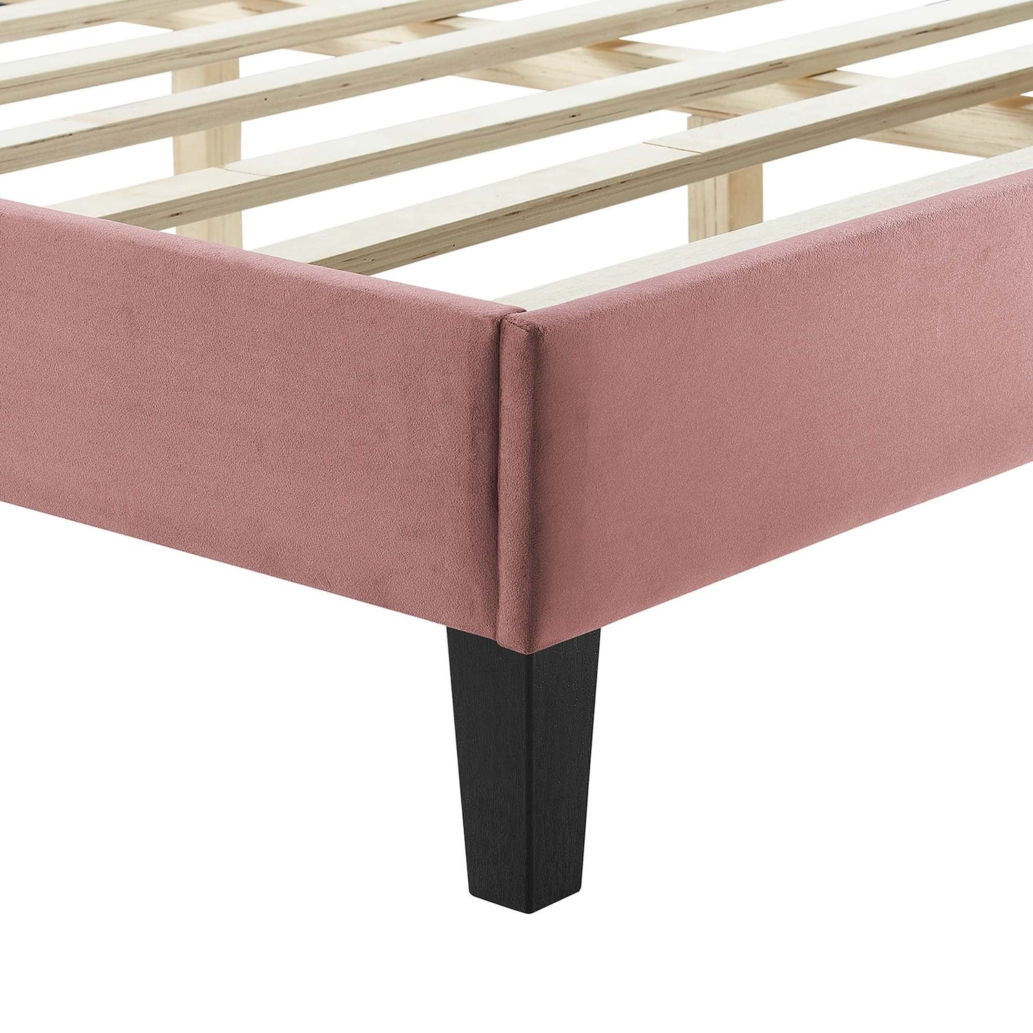 Yasmine Channel Tufted Performance Velvet Platform Bed by Modway