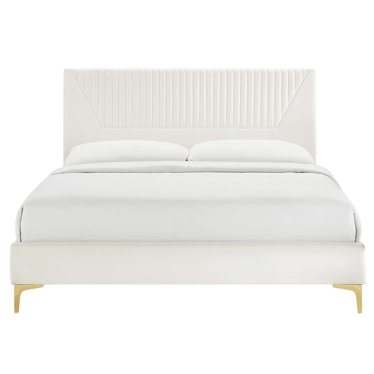 Yasmine Channel Tufted Performance Velvet Platform Bed by Modway