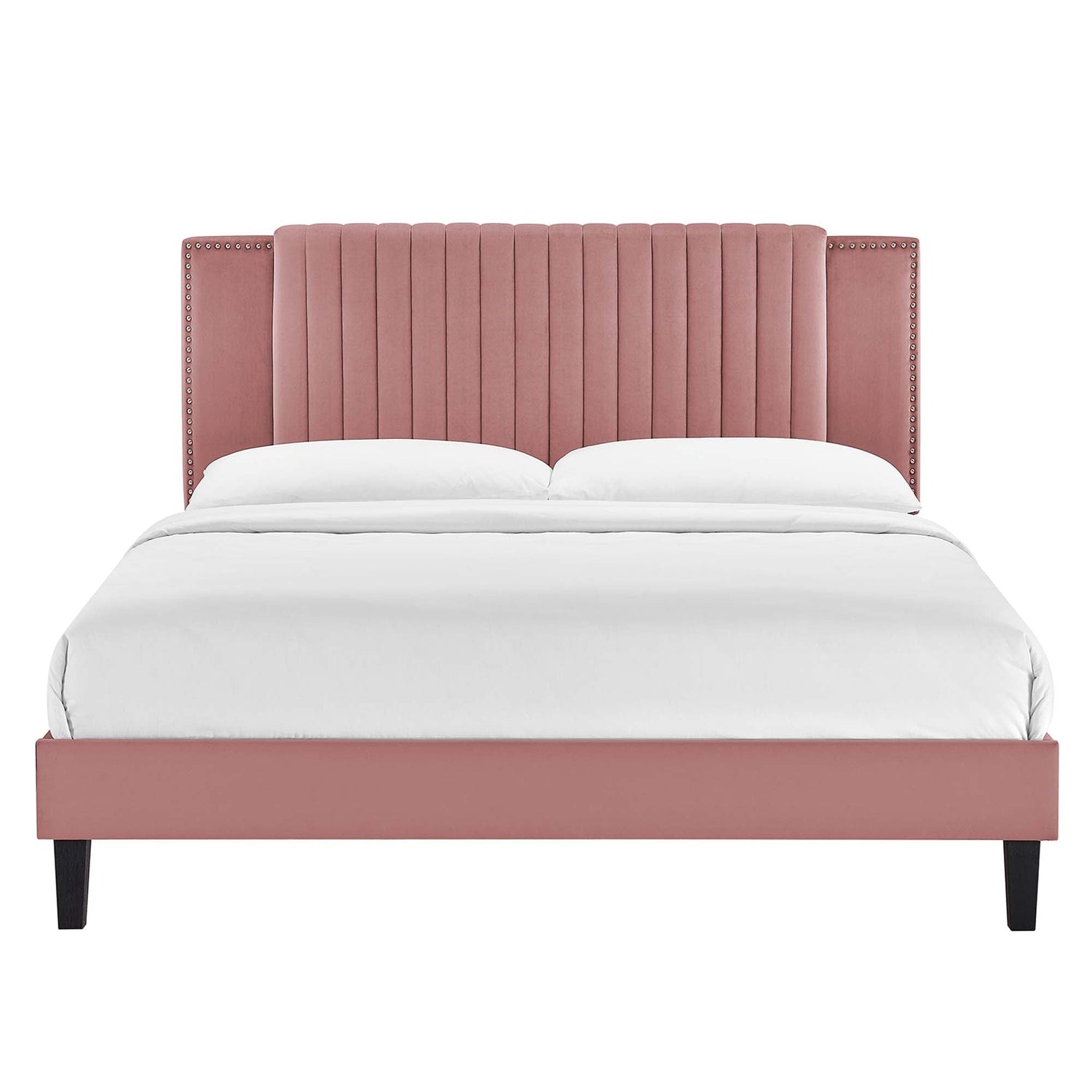 Zahra Channel Tufted Performance Velvet Platform Bed by Modway