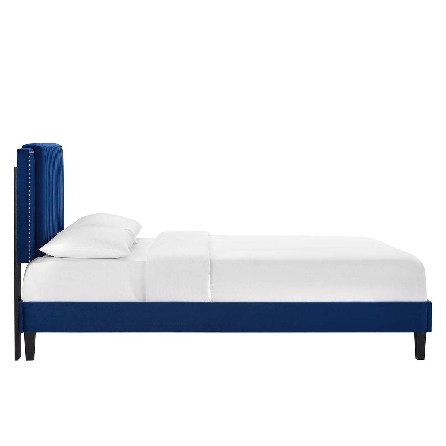 Zahra Channel Tufted Performance Velvet Platform Bed by Modway