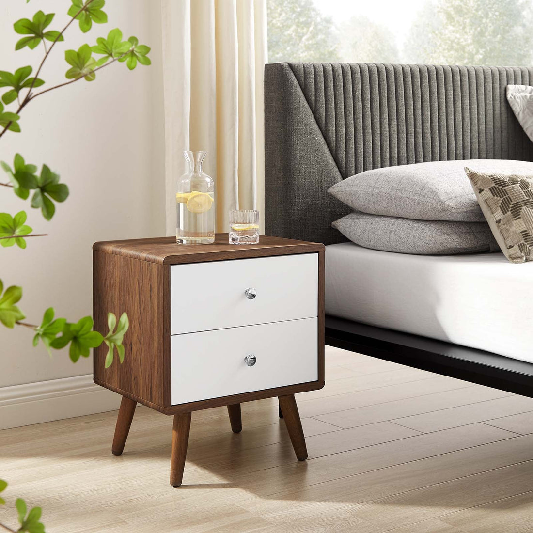 Transmit 2-Drawer Nightstand By HouseBean