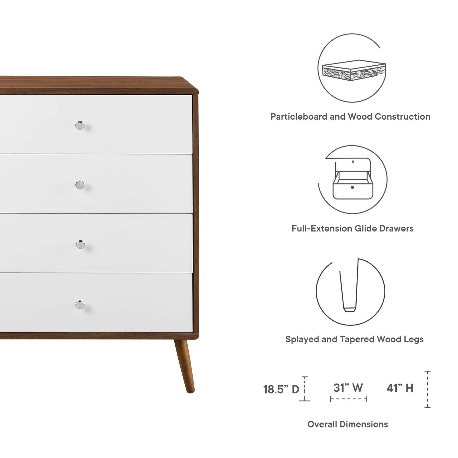 Transmit 4-Drawer Chest By HouseBean