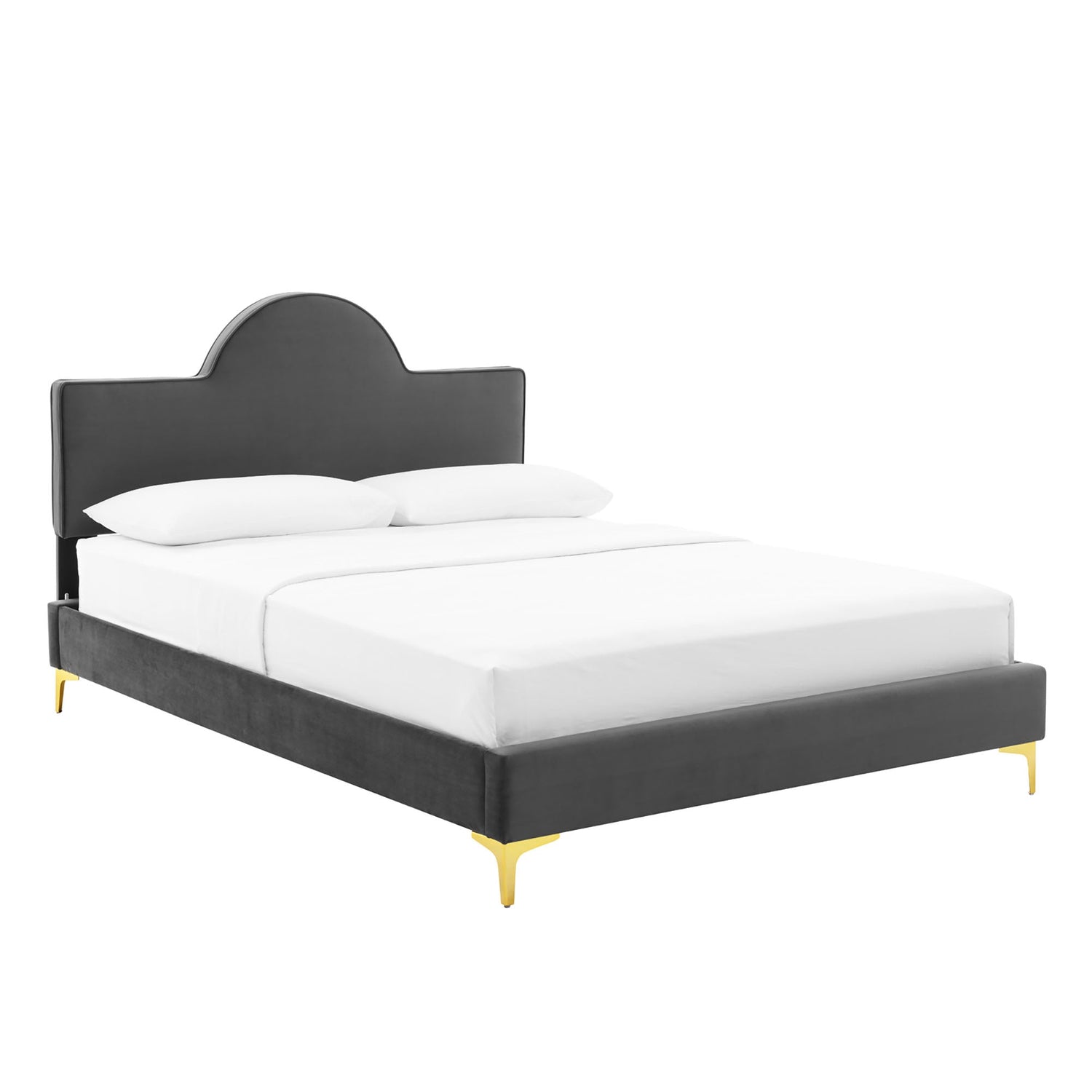 Sunny Performance Velvet Bed by Modway