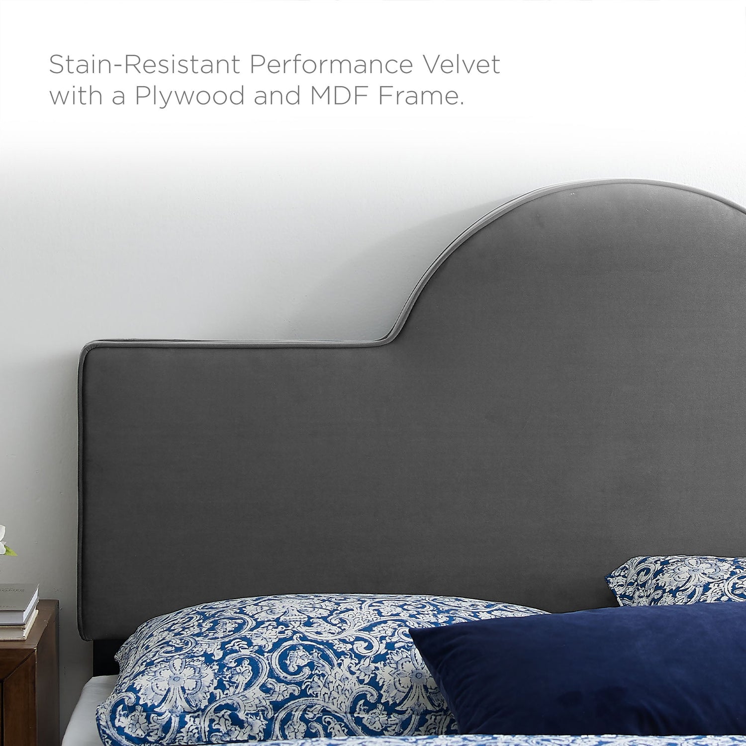 Sunny Performance Velvet Bed by Modway