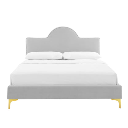 Sunny Performance Velvet Bed by Modway