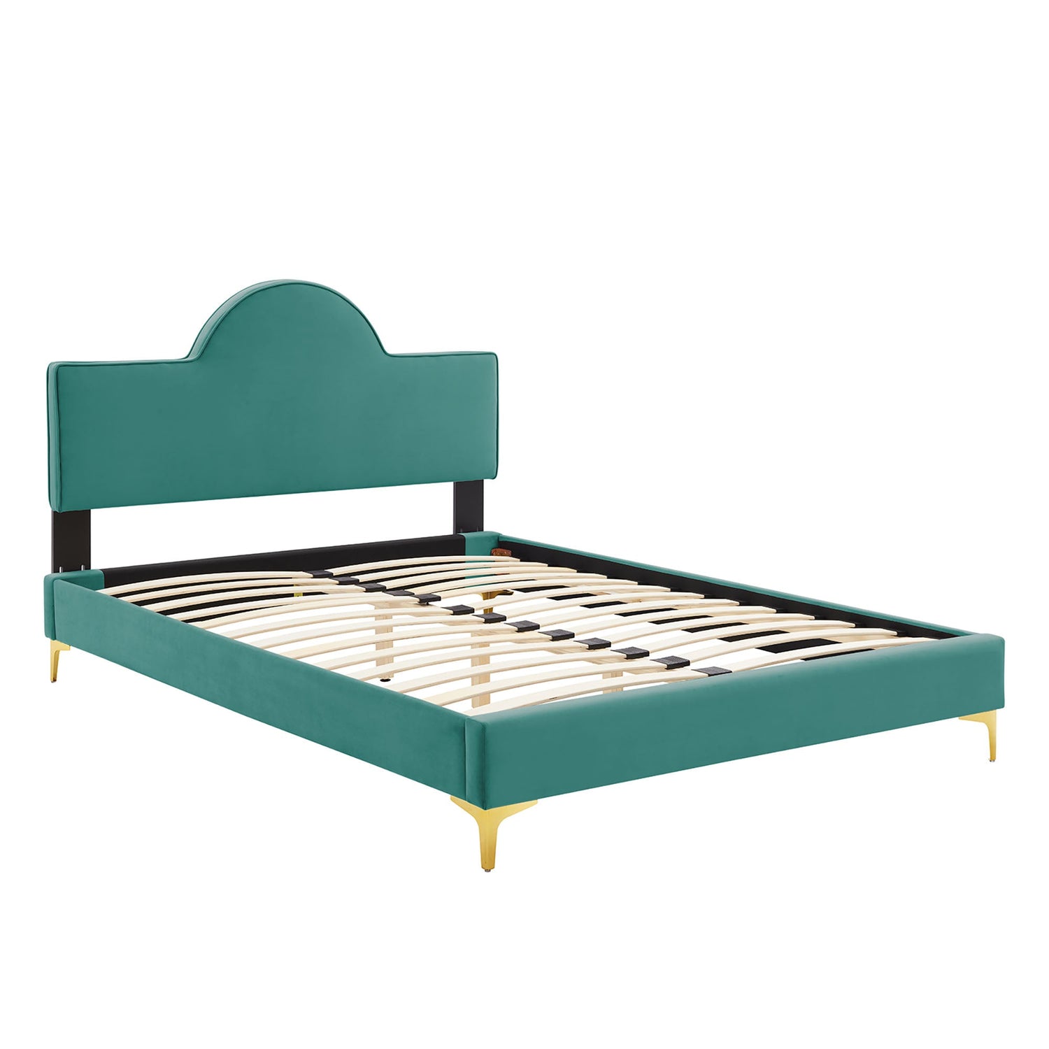 Sunny Performance Velvet Bed by Modway