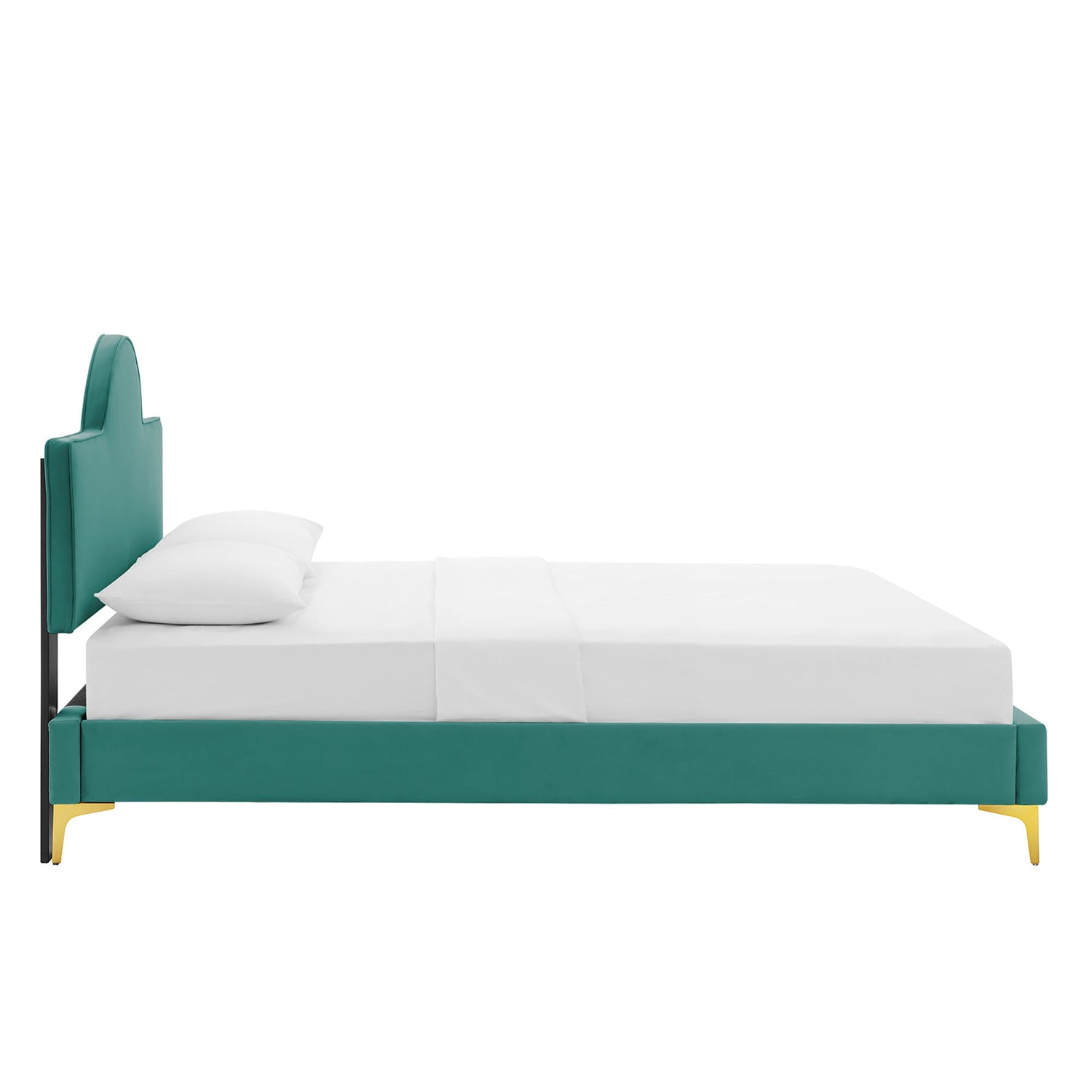 Sunny Performance Velvet Bed by Modway