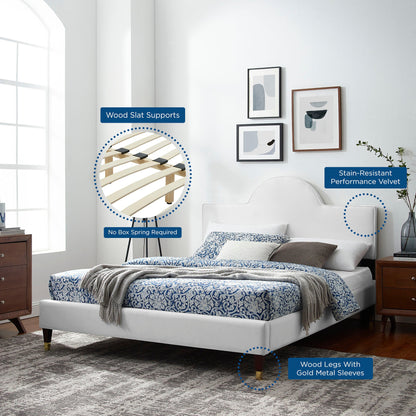 Aurora Performance Velvet Bed by Modway