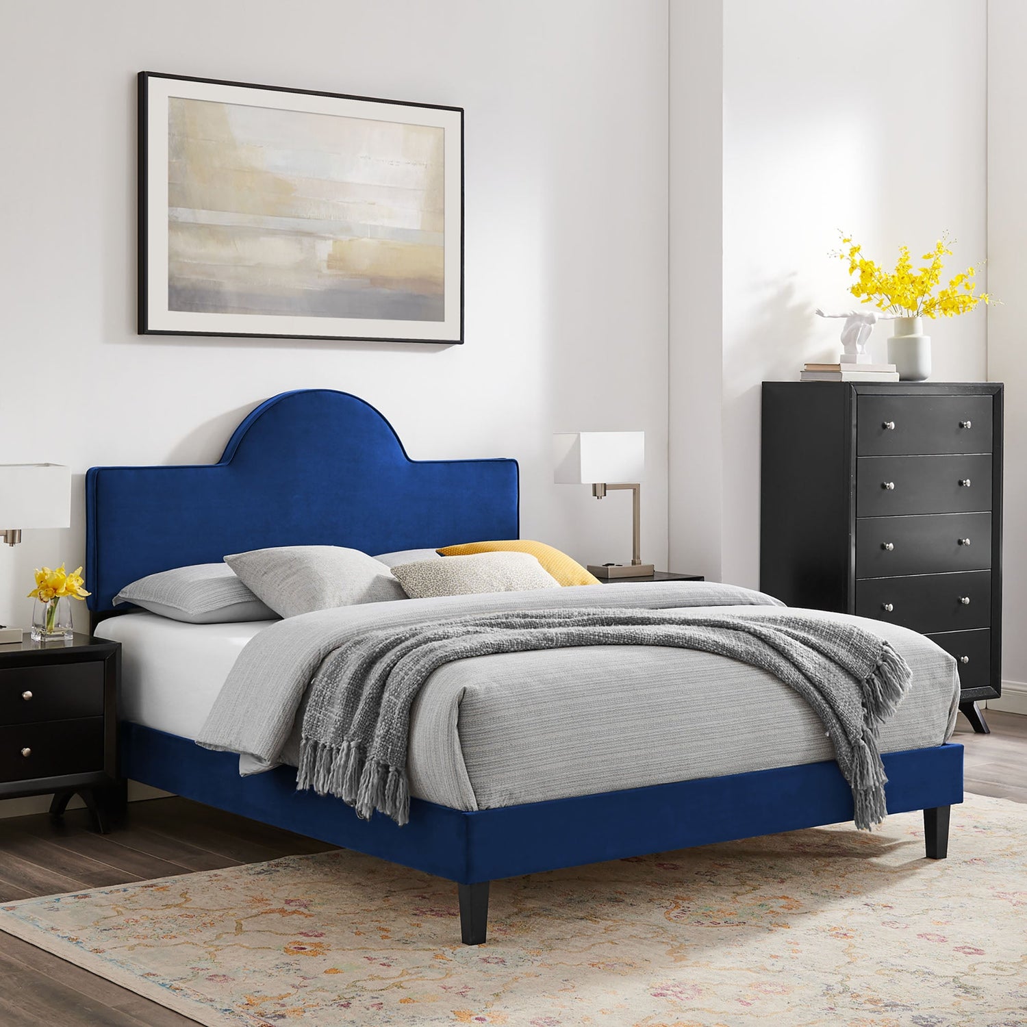 Soleil Performance Velvet Bed by Modway