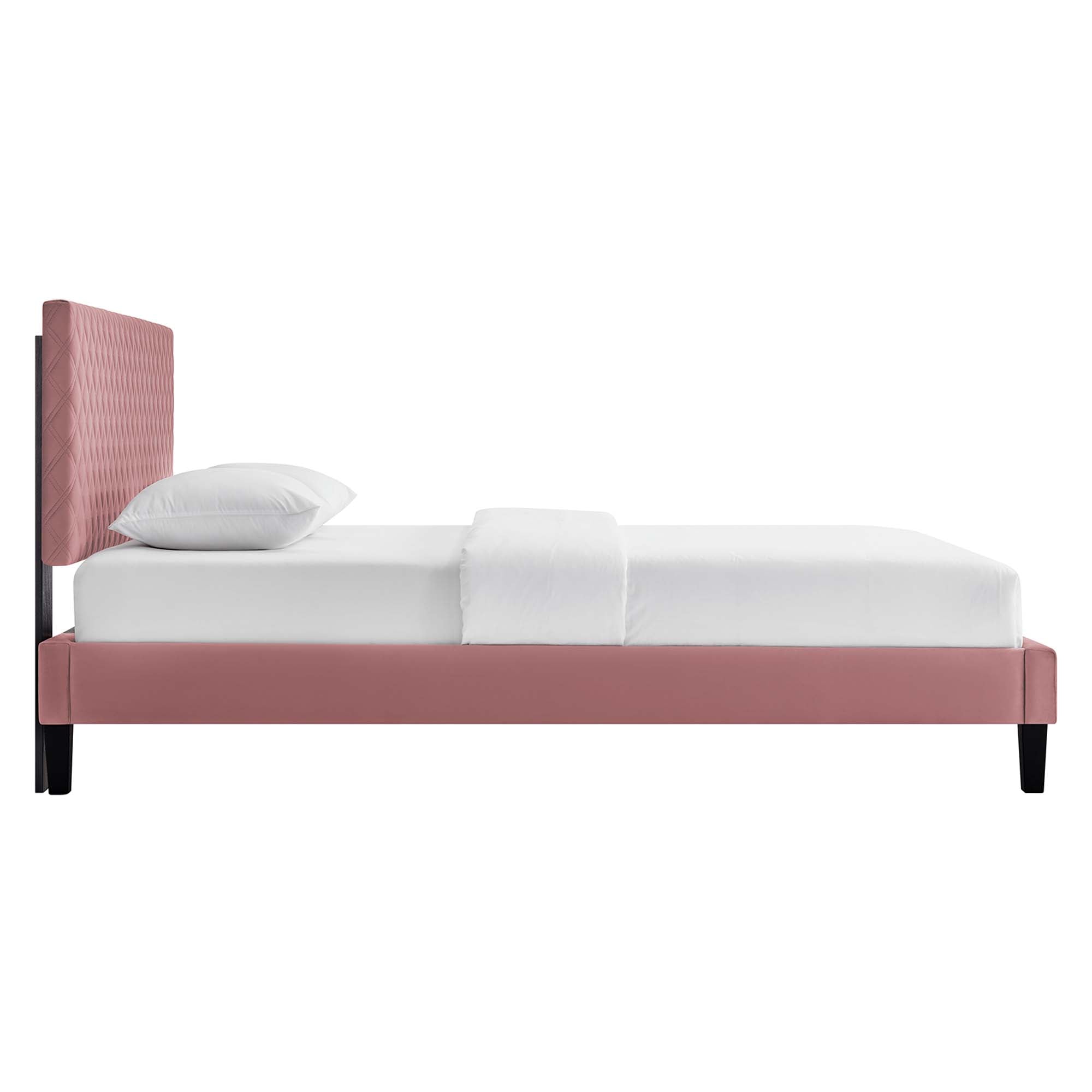 Garcelle Performance Velvet Platform Bed by Modway