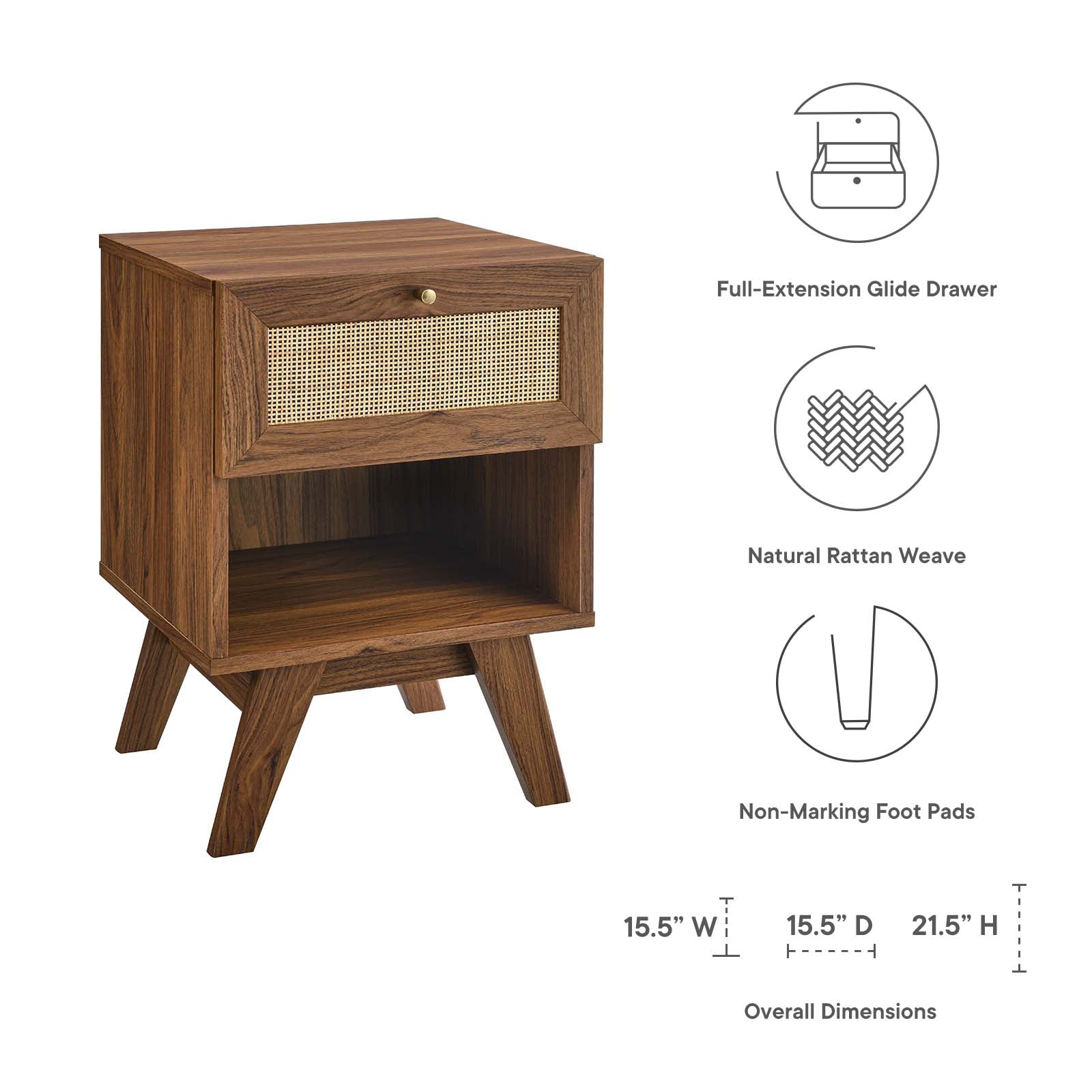 Soma 1-Drawer Nightstand By HouseBean