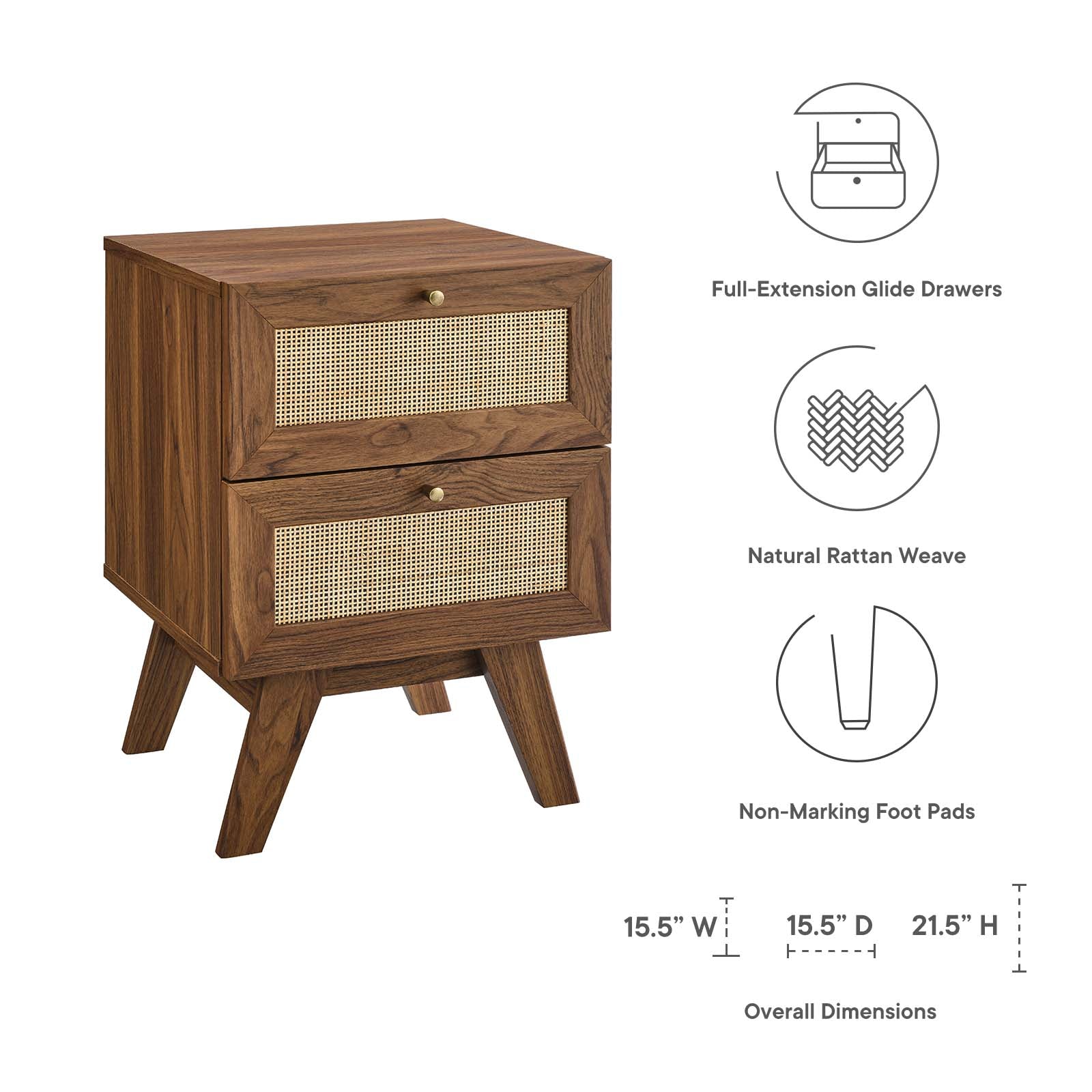 Soma 2-Drawer Nightstand By HouseBean