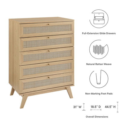 Soma 5-Drawer Chest by Modway