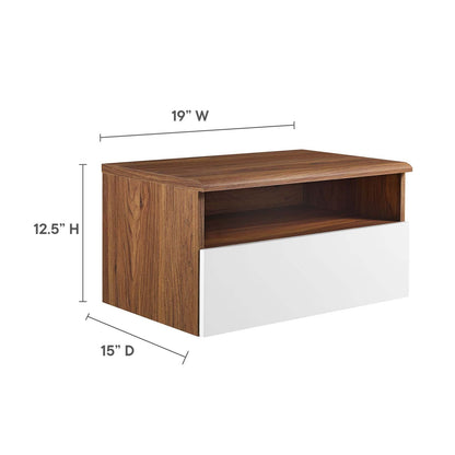 Envision Wall Mount Nightstand By HouseBean