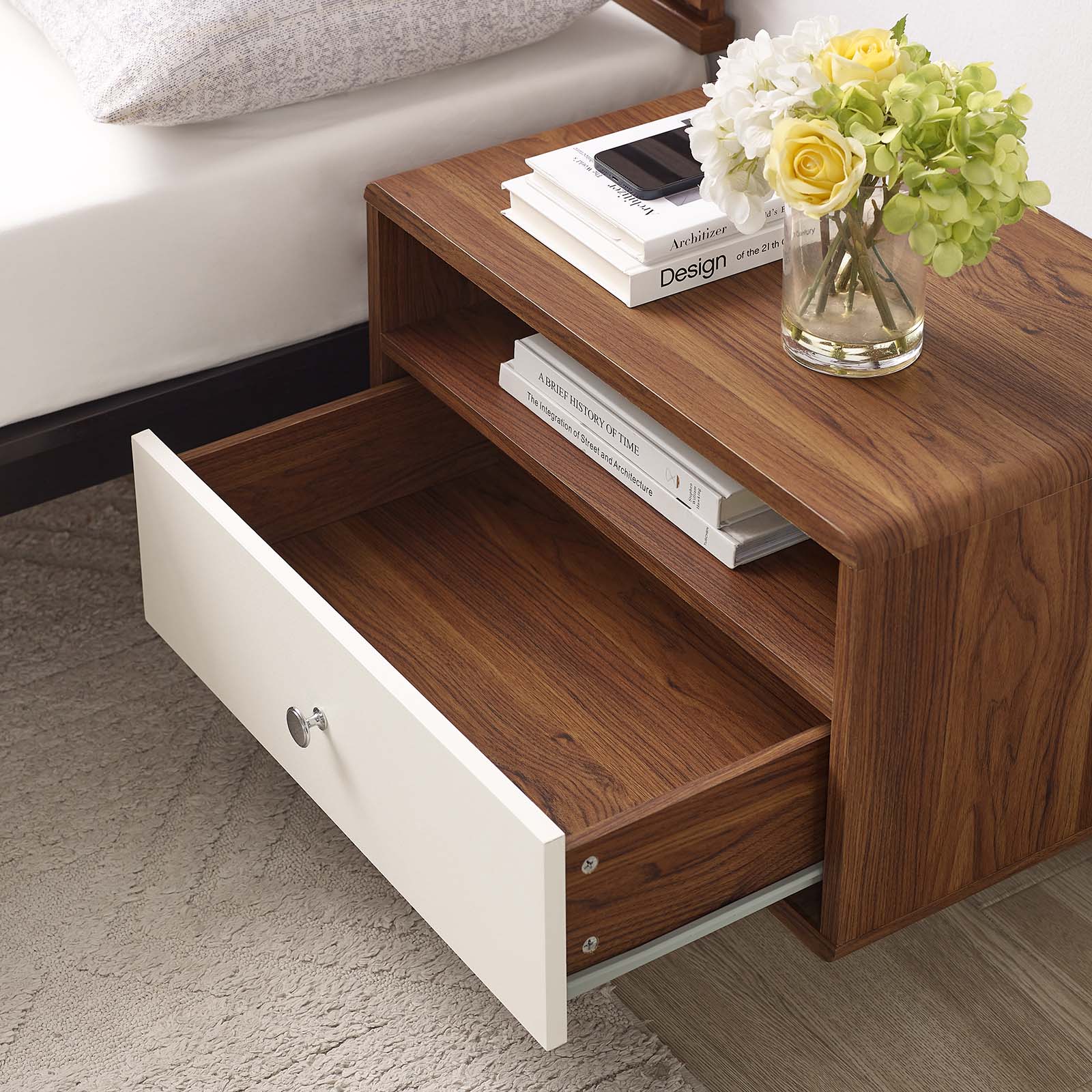 Transmit Wall Mount Nightstand By HouseBean