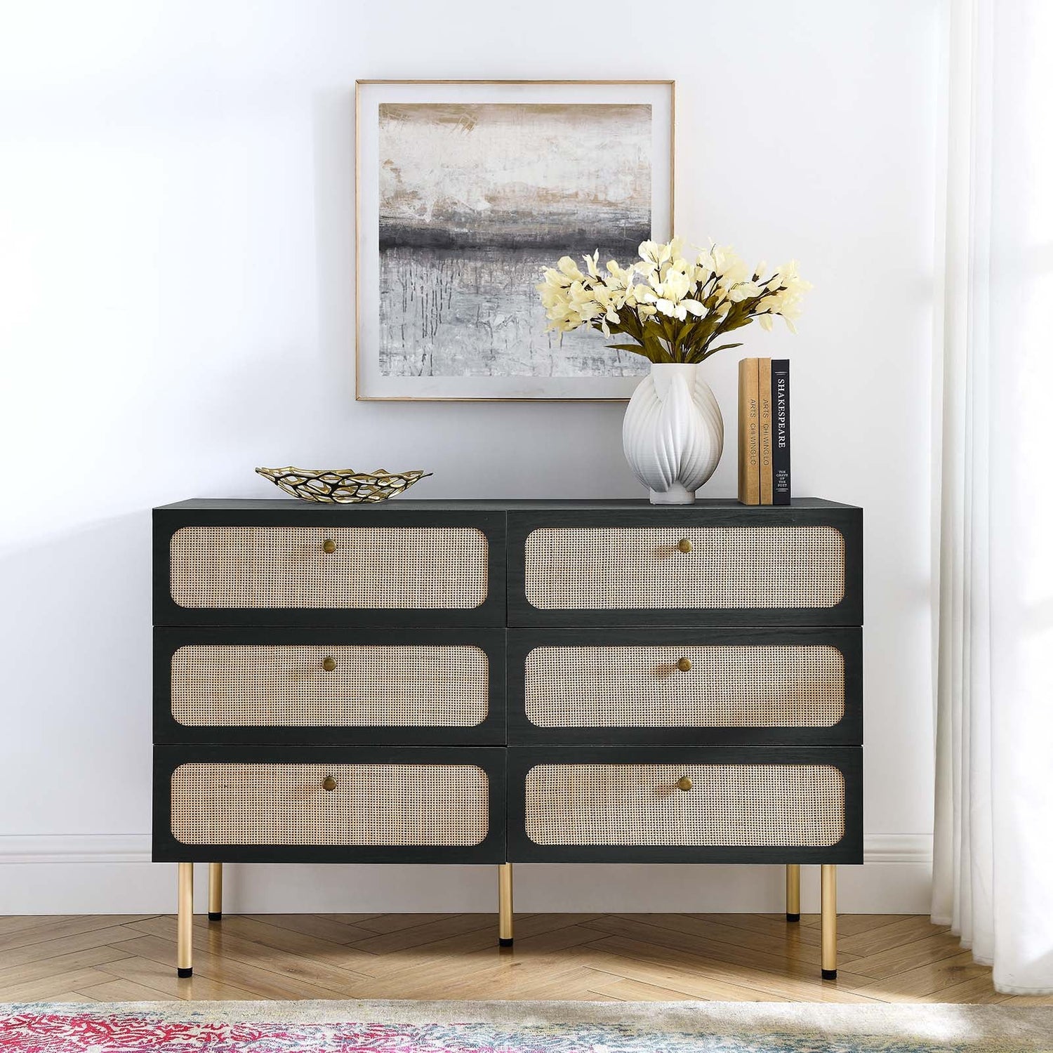 Chaucer 6-Drawer Compact Dresser By HouseBean