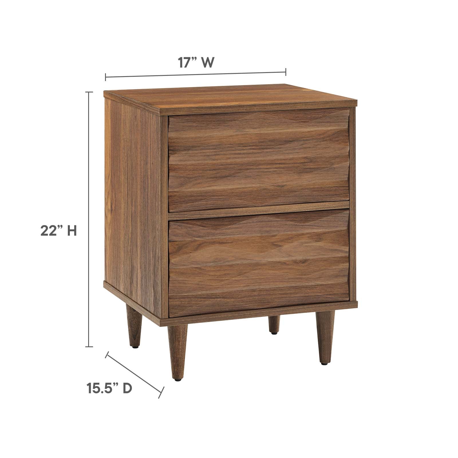 Vespera 2-Drawer Nightstand By HouseBean