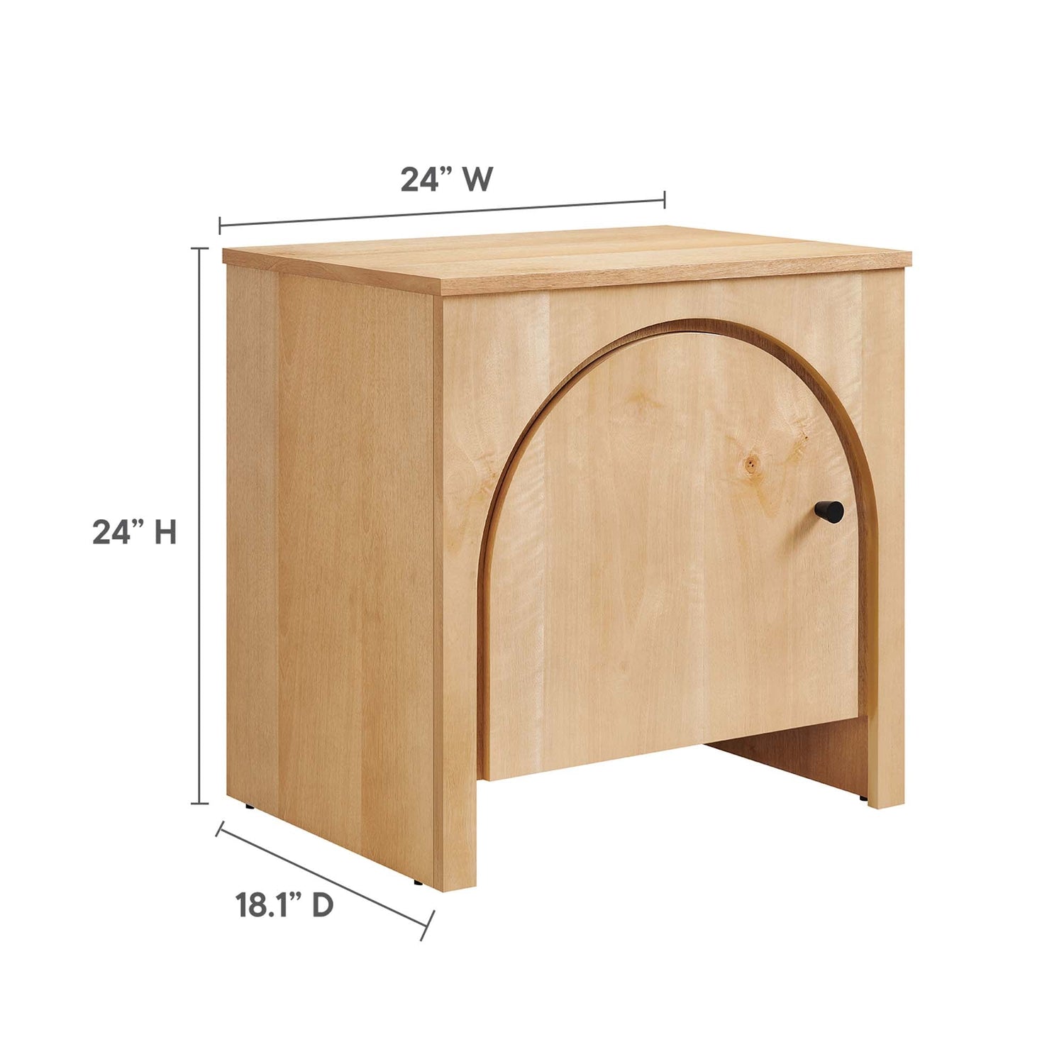 Appia Arched Door Nightstand By HouseBean