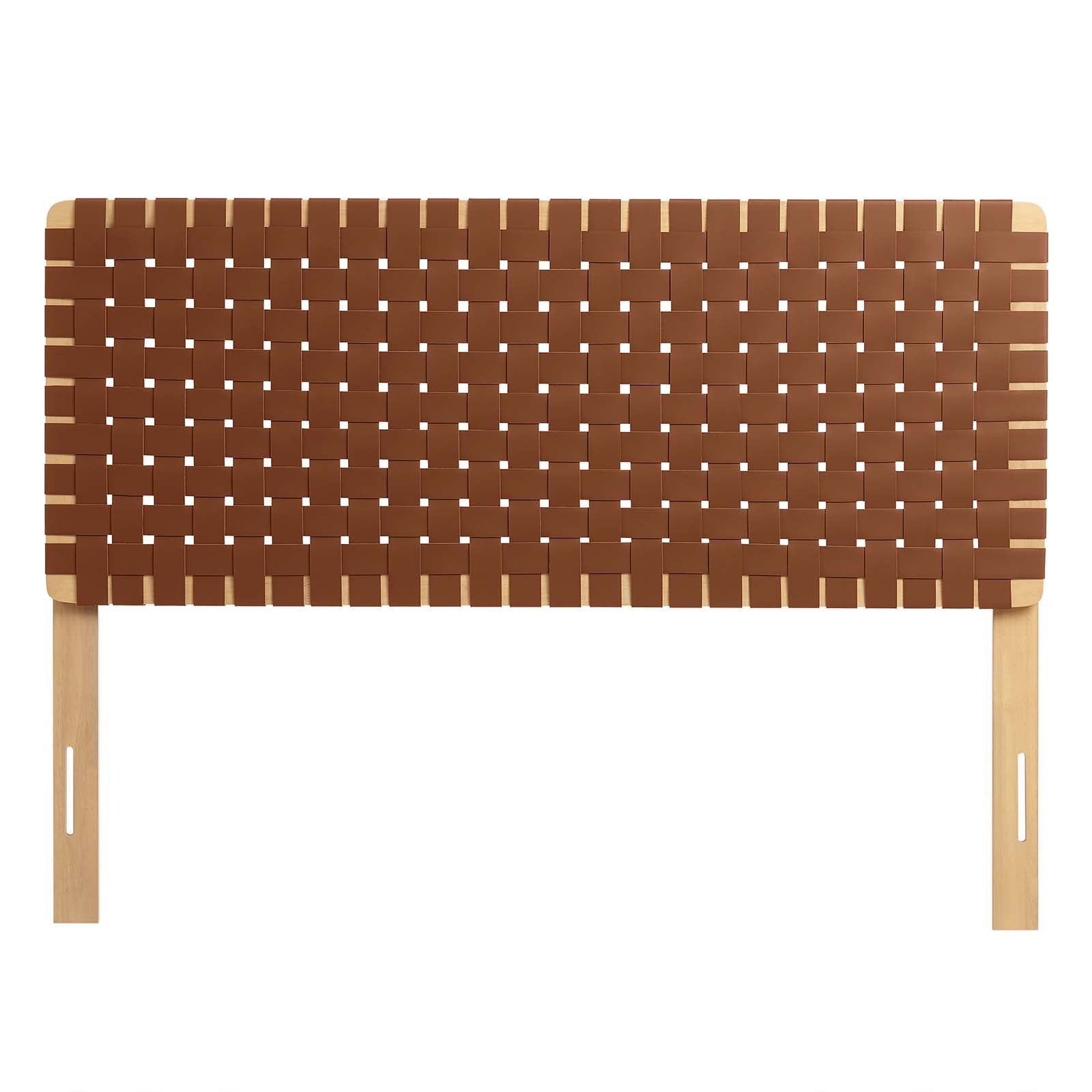 Sparta Woven Vegan Leather Headboard By HouseBean