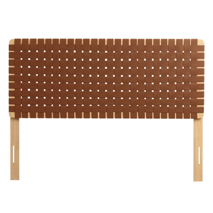 Sparta Woven Vegan Leather Headboard By HouseBean