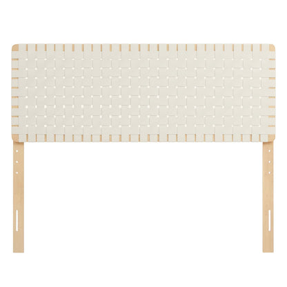 Sparta Woven Vegan Leather Headboard By HouseBean