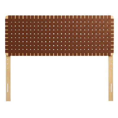 Sparta Woven Vegan Leather Headboard By HouseBean