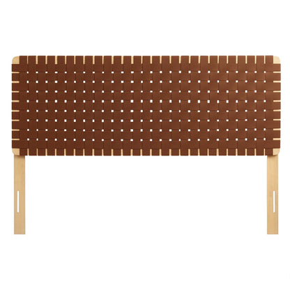 Sparta Woven Vegan Leather Headboard By HouseBean