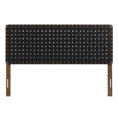 Sparta Woven Vegan Leather Headboard By HouseBean